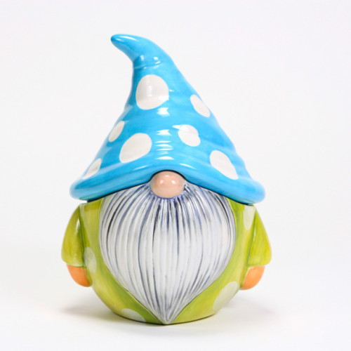 Ceramic Bisque Gnome Jar