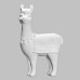 Ceramic Bisque Llama Plaque Ceramic Bisque Llama Plaque