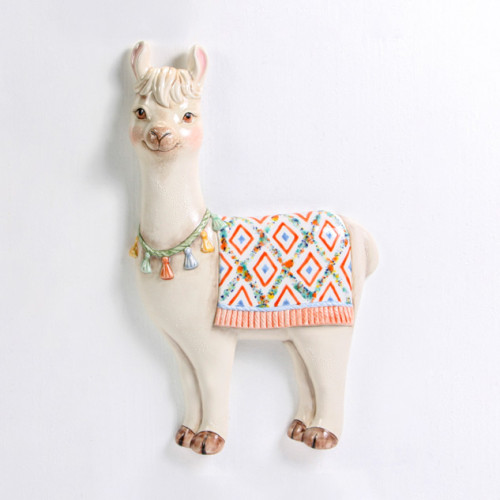 Ceramic Bisque Llama Plaque Ceramic Bisque Llama Plaque