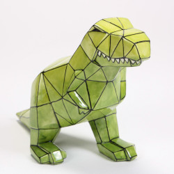 Ceramic Bisque Faceted T-Rex