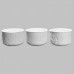 Ceramic Bisque Textured Planters (3 Designs) - Set Ceramic Bisque Textured Planters (3 Designs) - Set