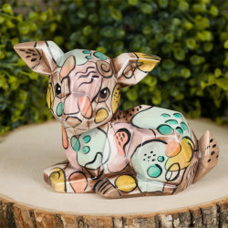 Ceramic Bisque Fawn Facetini