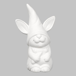 Ceramic Bisque Kitten Gnome