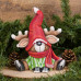 Ceramic Bisque Reindeer Gnome
