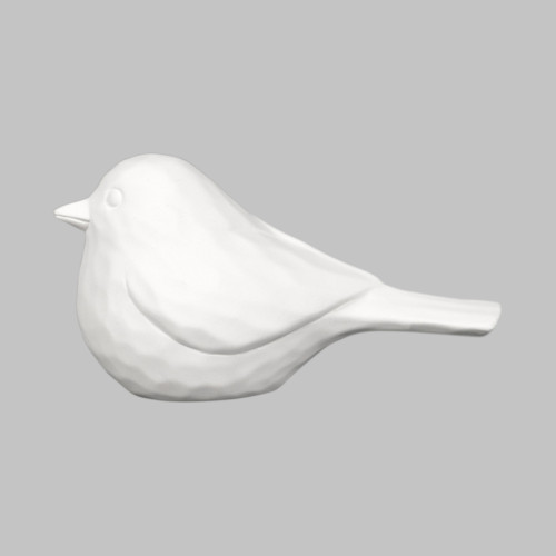 Ceramic Bisque Round Whittle Bird