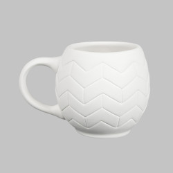 Ceramic Bisque Chevron Mug