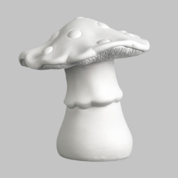 Ceramic Bisque Dotted Mushroom
