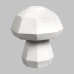 Ceramic Bisque Lg. Faceted Mushroom Ceramic Bisque Lg. Faceted Mushroom