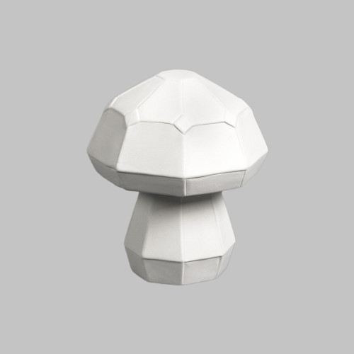 Ceramic Bisque Sm. Faceted Mushroom Ceramic Bisque Sm. Faceted Mushroom