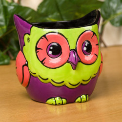 Ceramic Bisque Owl Planter Ceramic Bisque Owl Planter