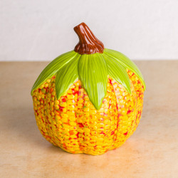 Ceramic Bisque Short Corn Pumpkin