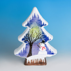 Ceramic Bisque Small Tree Silhouette Ceramic Bisque Small Tree Silhouette