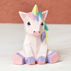 Ceramic Bisque Unicorn Facet-ini