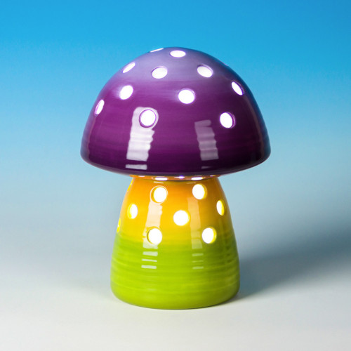 Ceramic Bisque Small Mushroom Lantern Ceramic Bisque Small Mushroom Lantern
