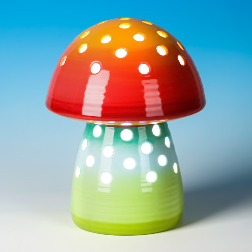 Ceramic Bisque Large Mushroom Lantern Ceramic Bisque Large Mushroom Lantern
