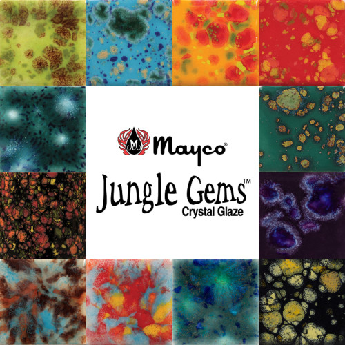 Jungle Gem Crystal Glaze Pint Color Kit by Mayco Colors Jungle Gem Crystal Glaze Pint Color Kit by Mayco Colors