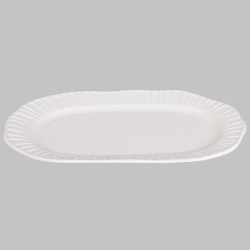 Stoneware Fluted Oval Platter Stoneware Fluted Oval Platter