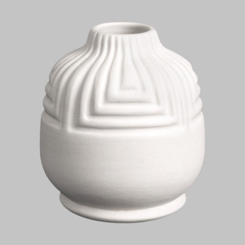Stoneware Rounded Bud Vase