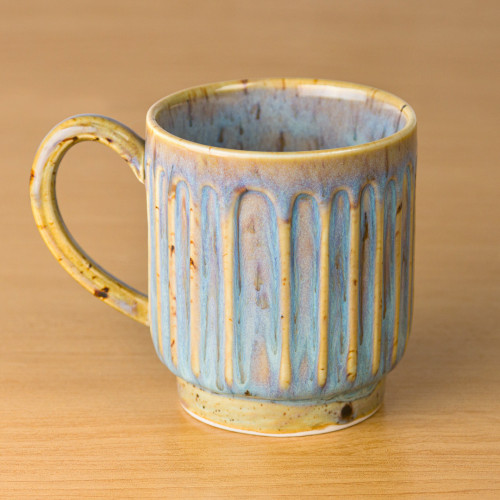Fluted Cup - Stoneware Bisque Fluted Cup - Stoneware Bisque