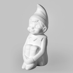 Ceramic Bisque Vintage Elf