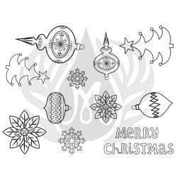 Vintage Holiday Designer Silk Screen