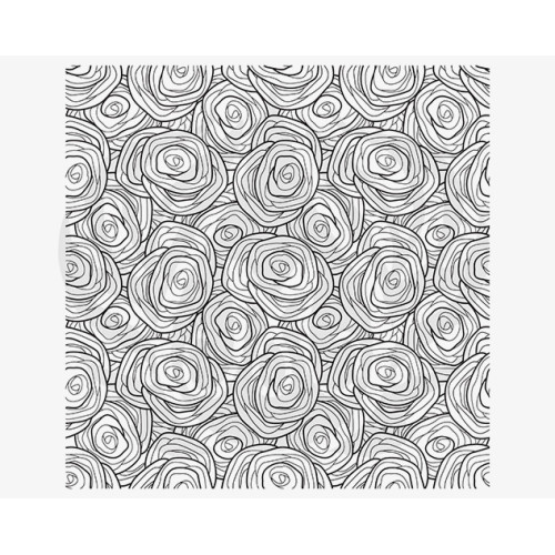 Continuous Swirls Designer Silk Screen