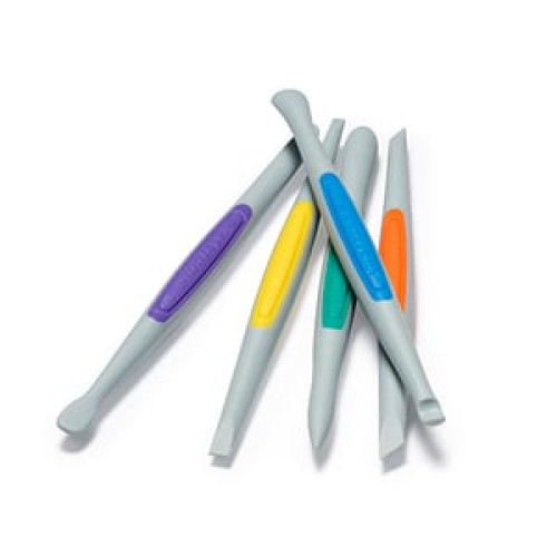 CLAY FINISHING TOOLS (SMALL): FLEX-FIRM SILICONE SET (5PCS) CLAY FINISHING TOOLS (SMALL): FLEX-FIRM SILICONE SET (5PCS)