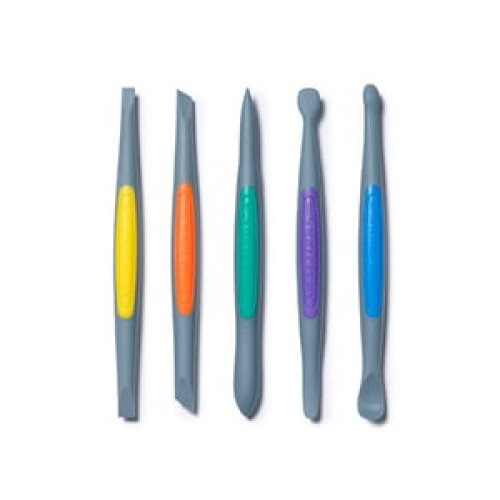 CLAY FINISHING TOOLS (MEDIUM): STRONG-FIRM SILICONE SET (5PCS) CLAY FINISHING TOOLS (MEDIUM): STRONG-FIRM SILICONE SET (5PCS)