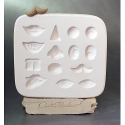 Cartoon Face Sprig for Clay Work Cartoon Face Sprig for Clay Work