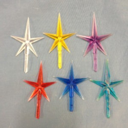 Med. Pointed Aqua Star 2 inch